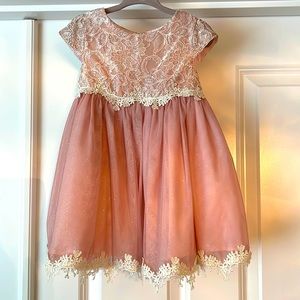Rare editions pink sparkle holiday dress. Size 18 months.